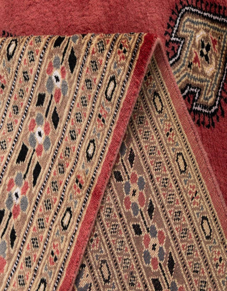 Detail image of  4' 4 x 6' 7  Hand Knotted Bokhara Rug