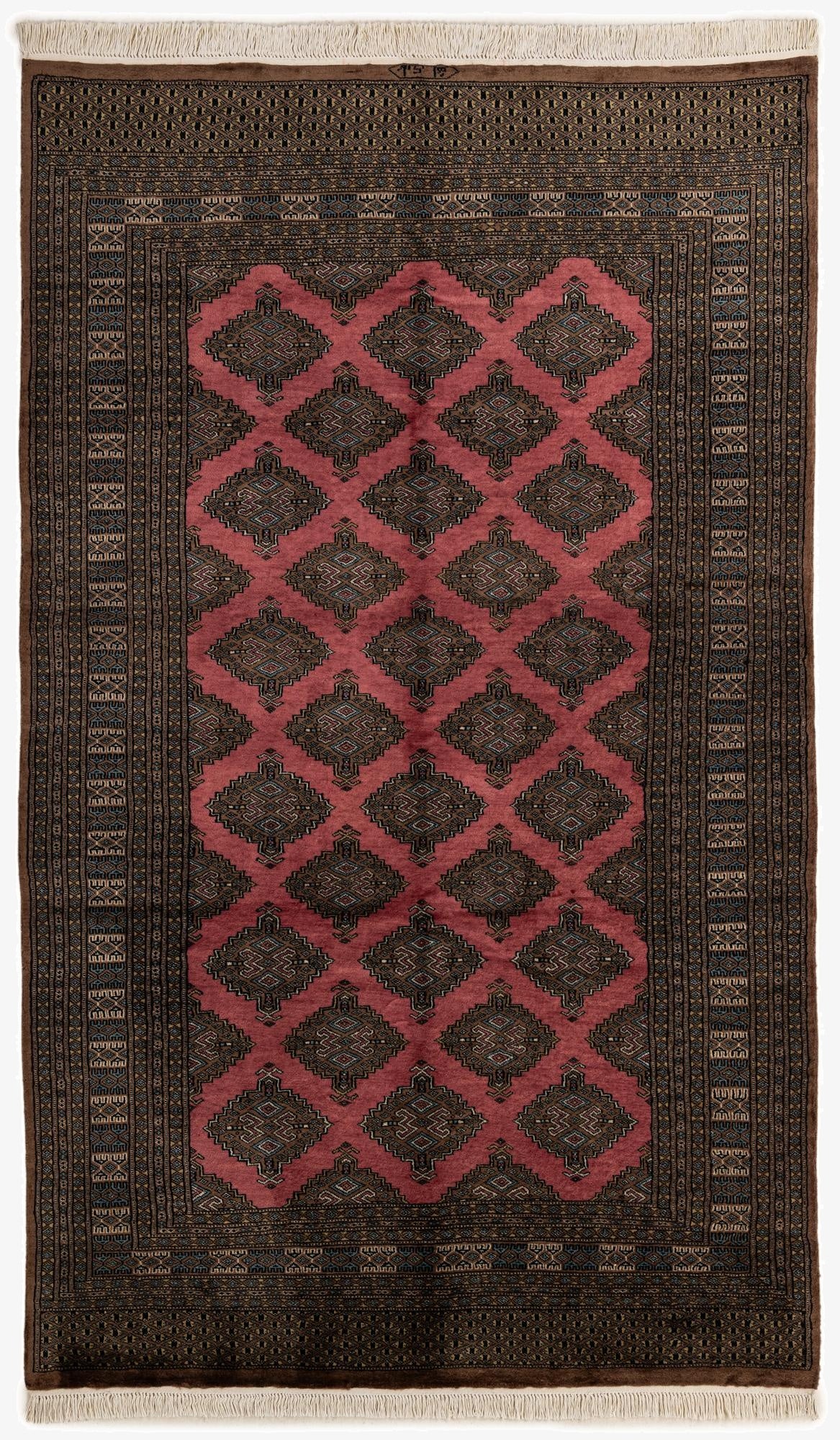  5' 4 x 8' 5  Hand Knotted Bokhara Oriental Wool Rug