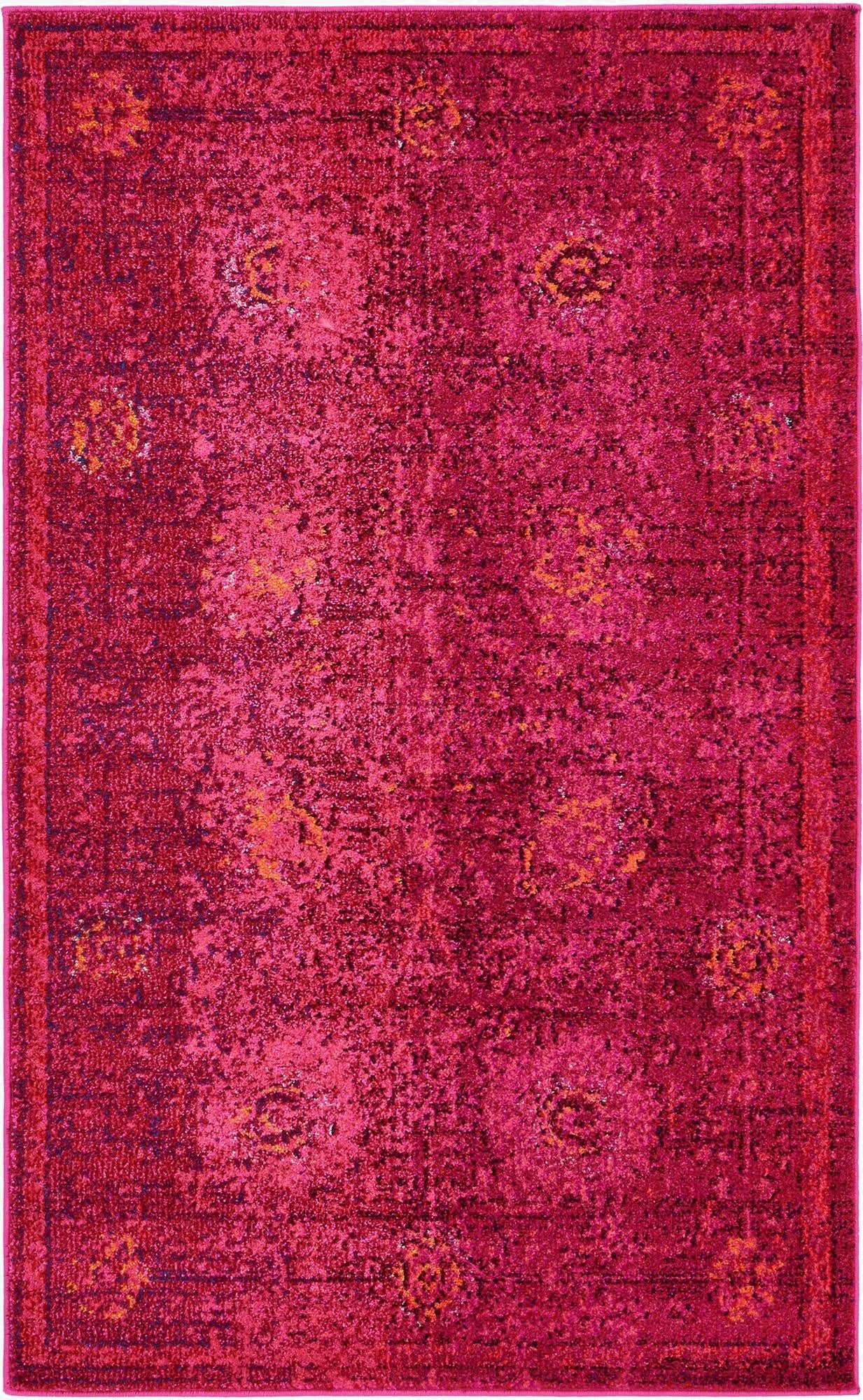  3' 3 x 5' 3  Washable Fleur Rug