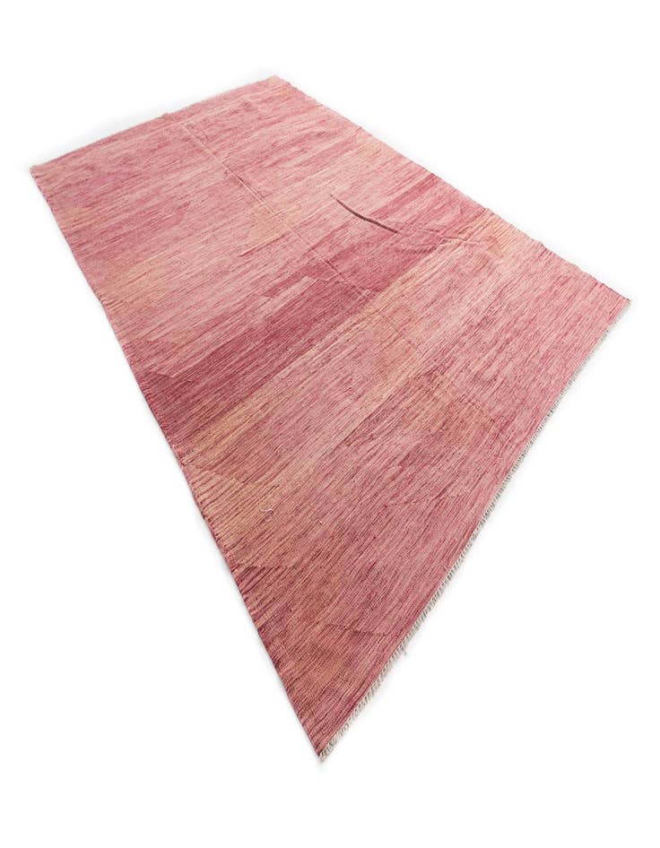 Detail image of  6' 6 x 9' 8  Hand Woven Kilim Modern Wool Rug