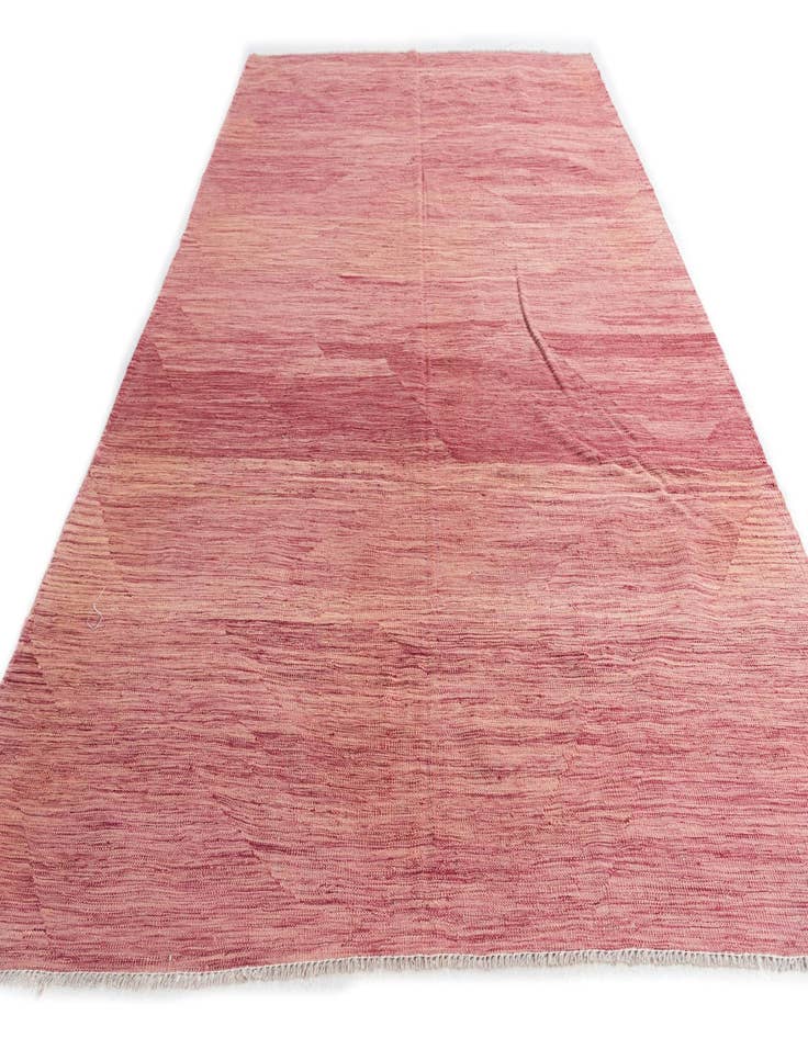 Detail image of  6' 6 x 9' 8  Hand Woven Kilim Modern Wool Rug