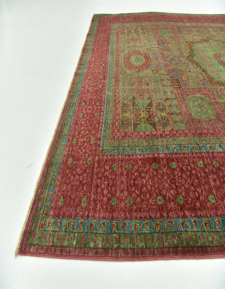 Detail image of  6' 11 x 9' 11  Hand Knotted Mamluk Ziegler Rug