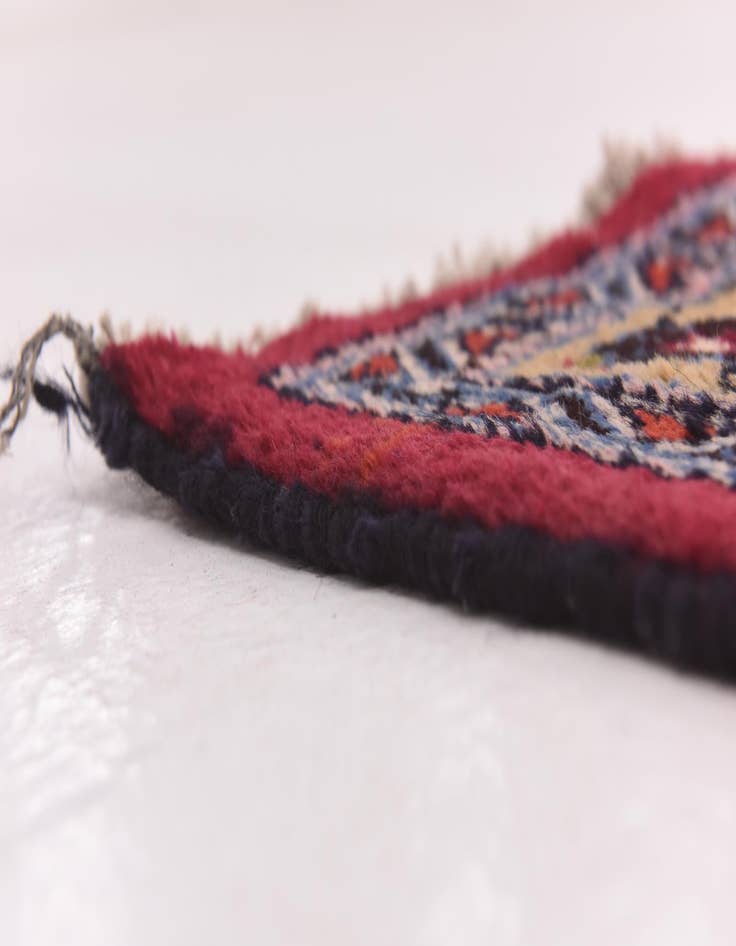 Detail image of  9' 7 x 12' 9  Hand Knotted Mashad Persian Wool Rug