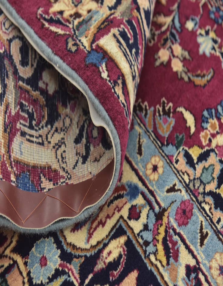 Detail image of  9' 10 x 12' 7  Hand Knotted Mashad Persian Wool Rug