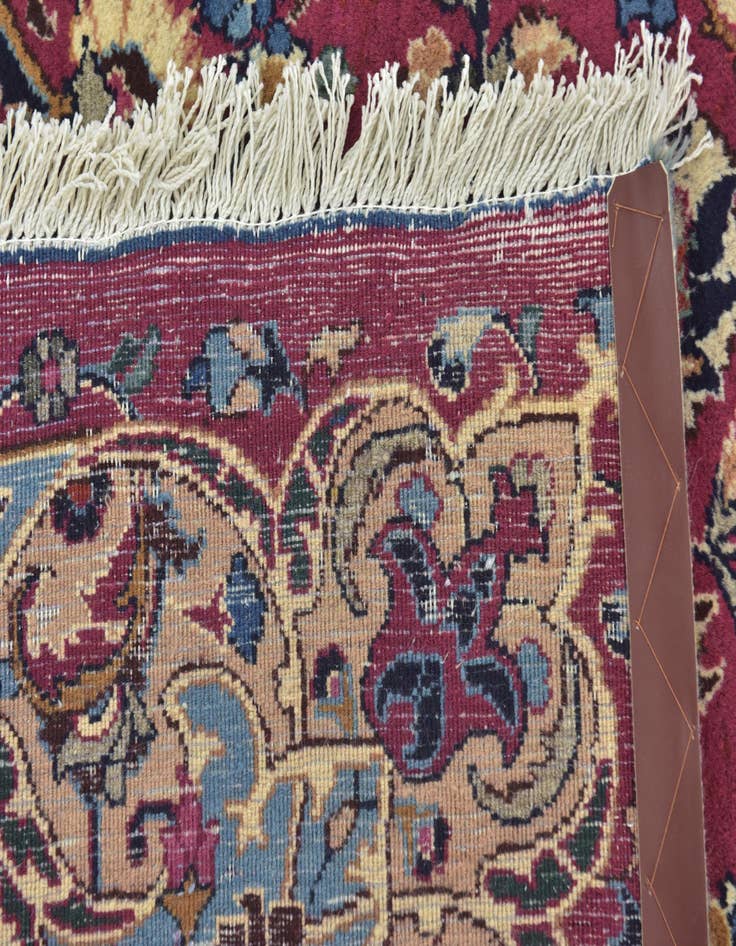 Detail image of  9' 10 x 12' 7  Hand Knotted Mashad Persian Wool Rug