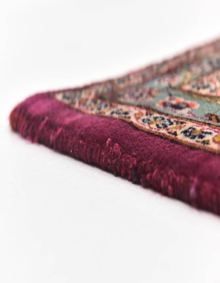 Detail image of  9' 9 x 12' 9  Hand Knotted Mashad Persian Wool Rug