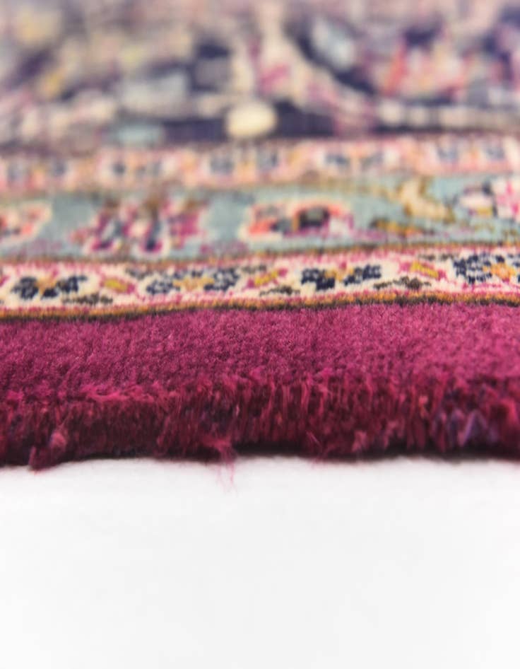 Detail image of  9' 9 x 12' 9  Hand Knotted Mashad Persian Wool Rug