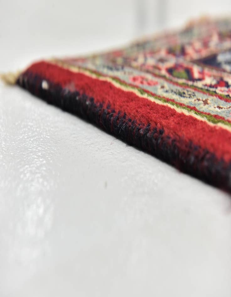 Detail image of  9' 9 x 12' 6  Hand Knotted Mashad Persian Wool Rug