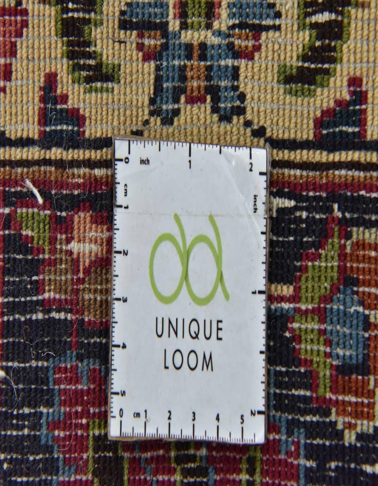 Detail image of  9' 6 x 12' 7  Hand Knotted Mashad Persian Wool Rug