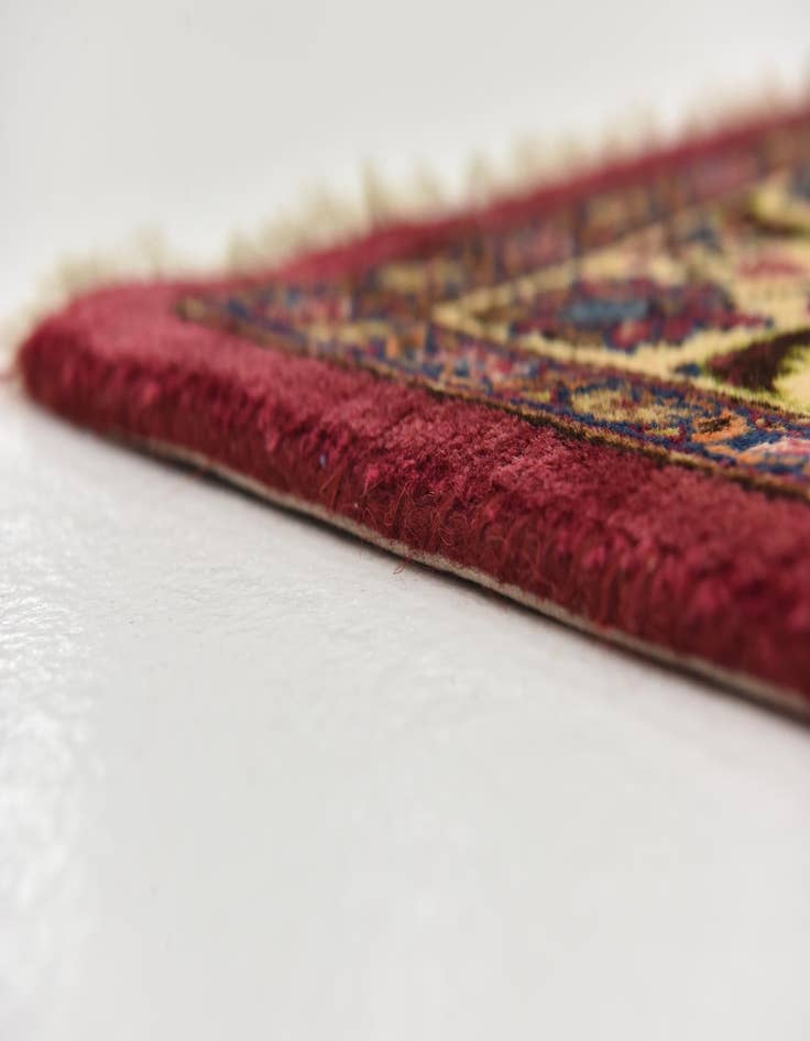 Detail image of  9' 6 x 12' 7  Hand Knotted Mashad Persian Wool Rug