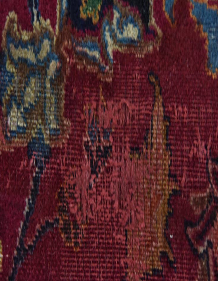 Detail image of  9' 8 x 13'  Hand Knotted Mashad Persian Wool Rug