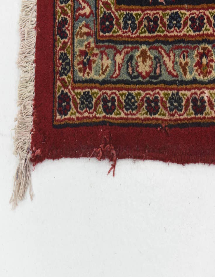 Detail image of  9' 9 x 12' 7  Hand Knotted Mashad Persian Wool Rug