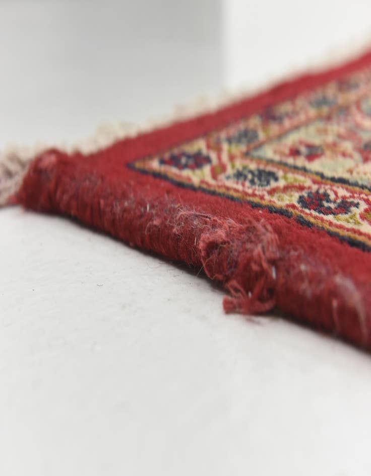 Detail image of  9' 9 x 12' 7  Hand Knotted Mashad Persian Wool Rug