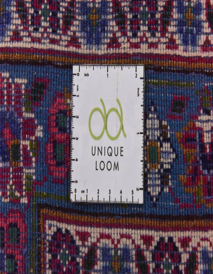 Detail image of  9' 9 x 13'  Hand Knotted Mashad Persian Wool Rug