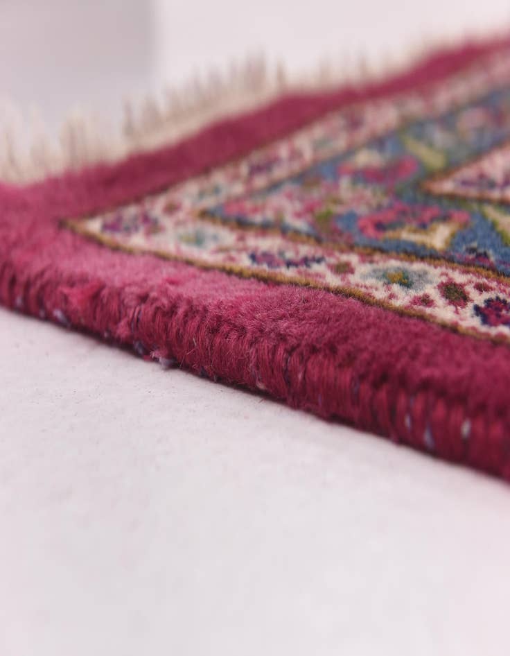 Detail image of  9' 9 x 13'  Hand Knotted Mashad Persian Wool Rug