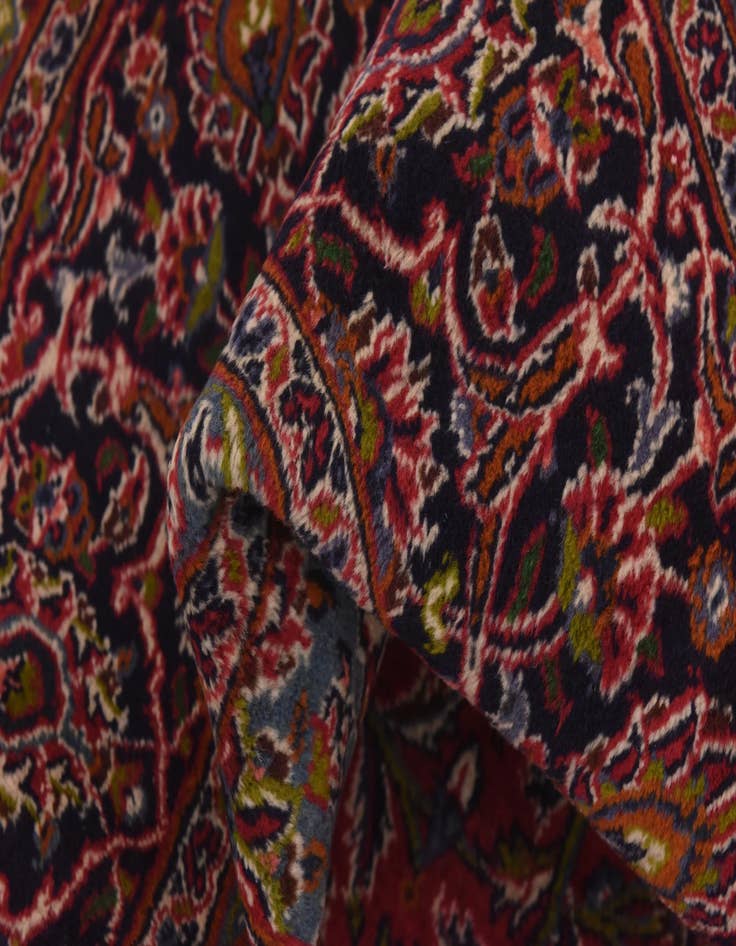 Detail image of  9' 6 x 12' 8  Hand Knotted Mashad Persian Wool Rug