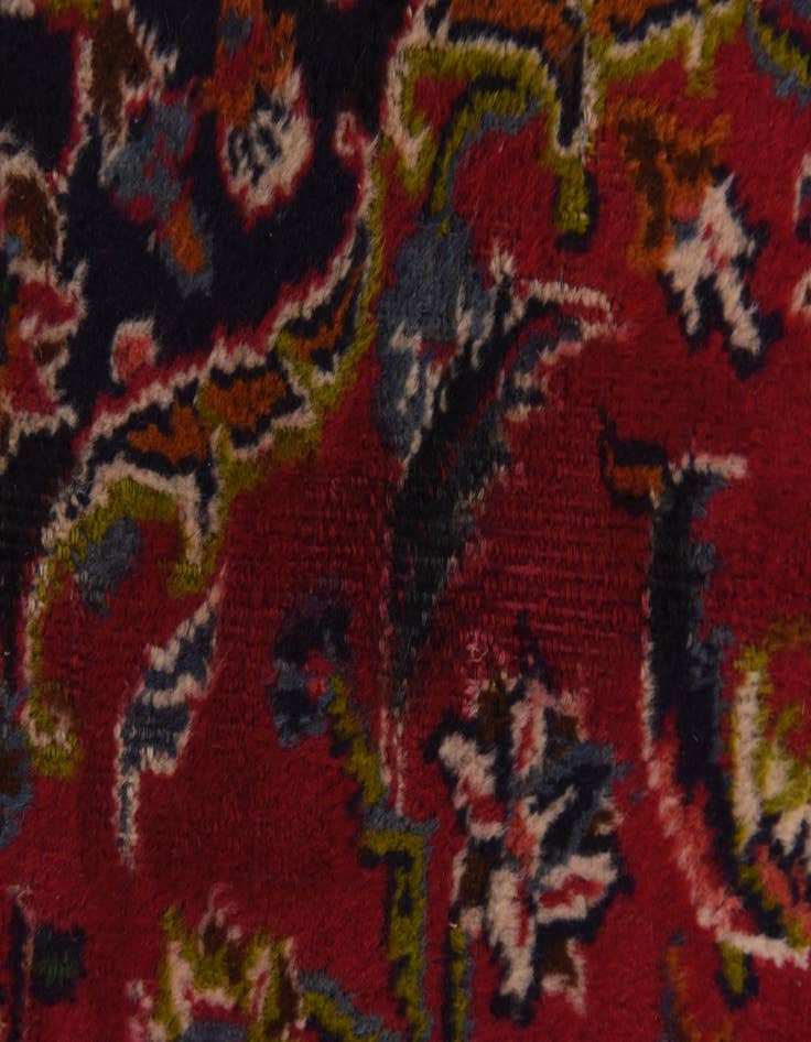 Detail image of  9' 6 x 12' 8  Hand Knotted Mashad Persian Wool Rug