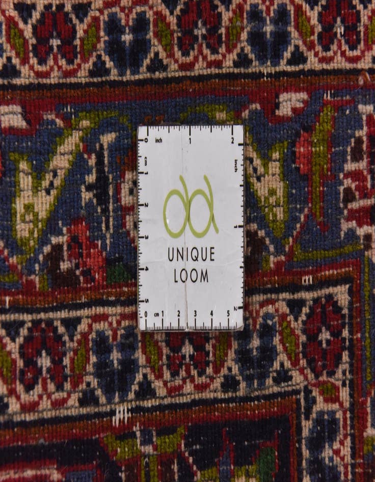 Detail image of  9' 6 x 12' 8  Hand Knotted Mashad Persian Wool Rug