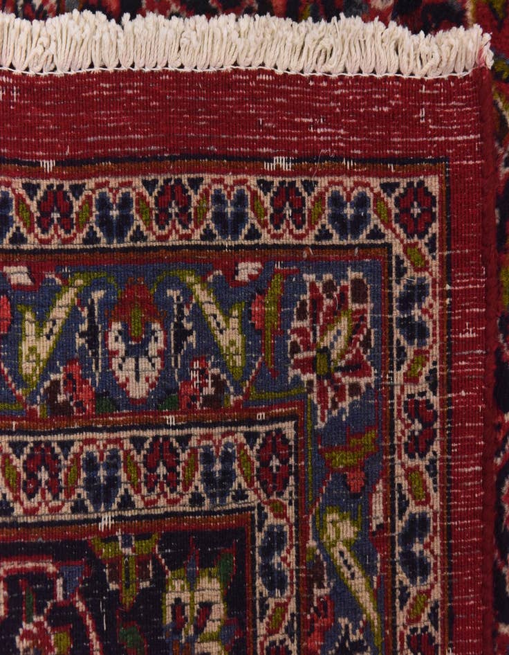 Detail image of  9' 6 x 12' 8  Hand Knotted Mashad Persian Wool Rug