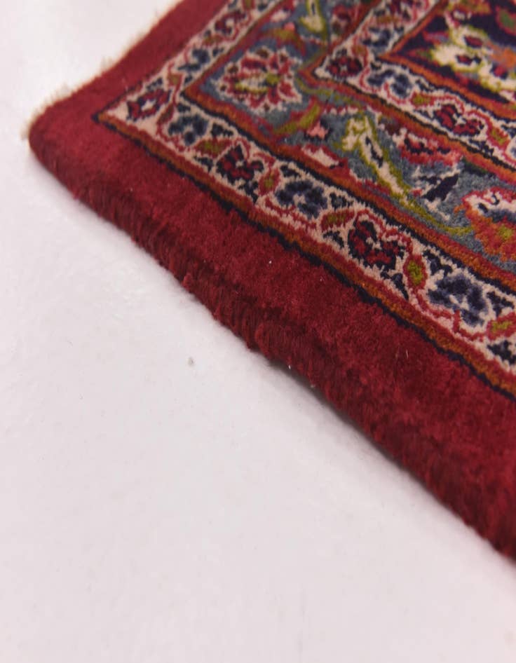 Detail image of  9' 6 x 12' 8  Hand Knotted Mashad Persian Wool Rug