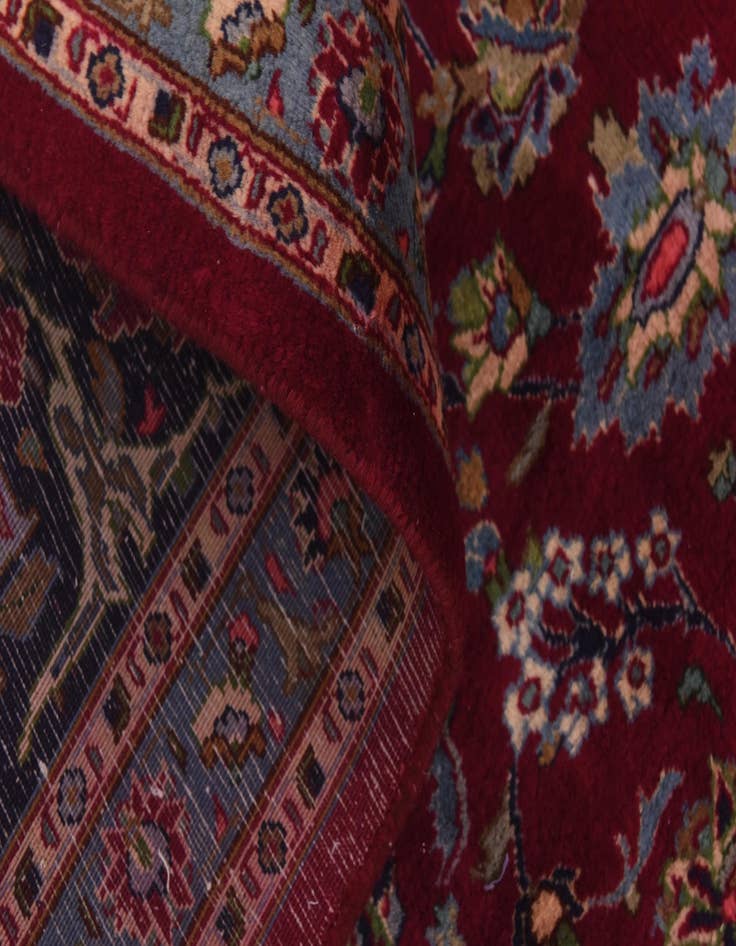 Detail image of  9' 10 x 12' 3  Hand Knotted Mashad Persian Wool Rug