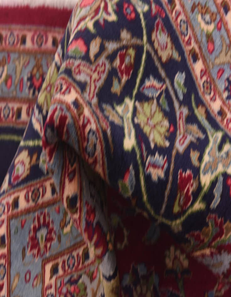 Detail image of  9' 10 x 12' 3  Hand Knotted Mashad Persian Wool Rug