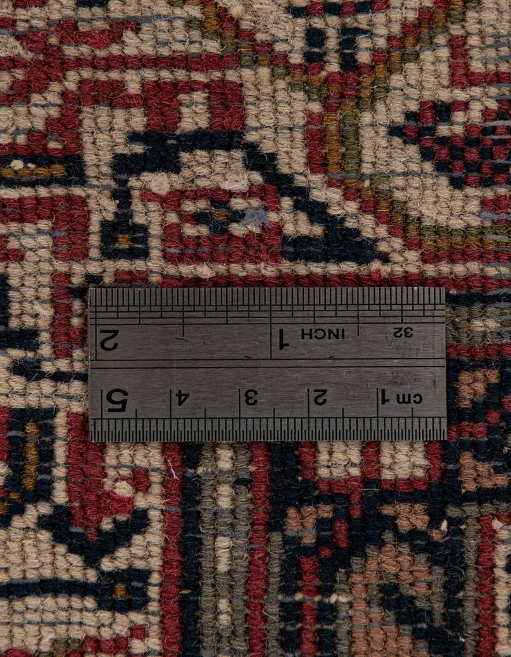 Detail image of  4' x 5' 9  Hand Knotted Mir Wool Rug