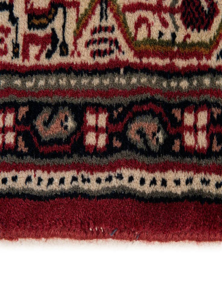 Detail image of  4' x 5' 9  Hand Knotted Mir Wool Rug