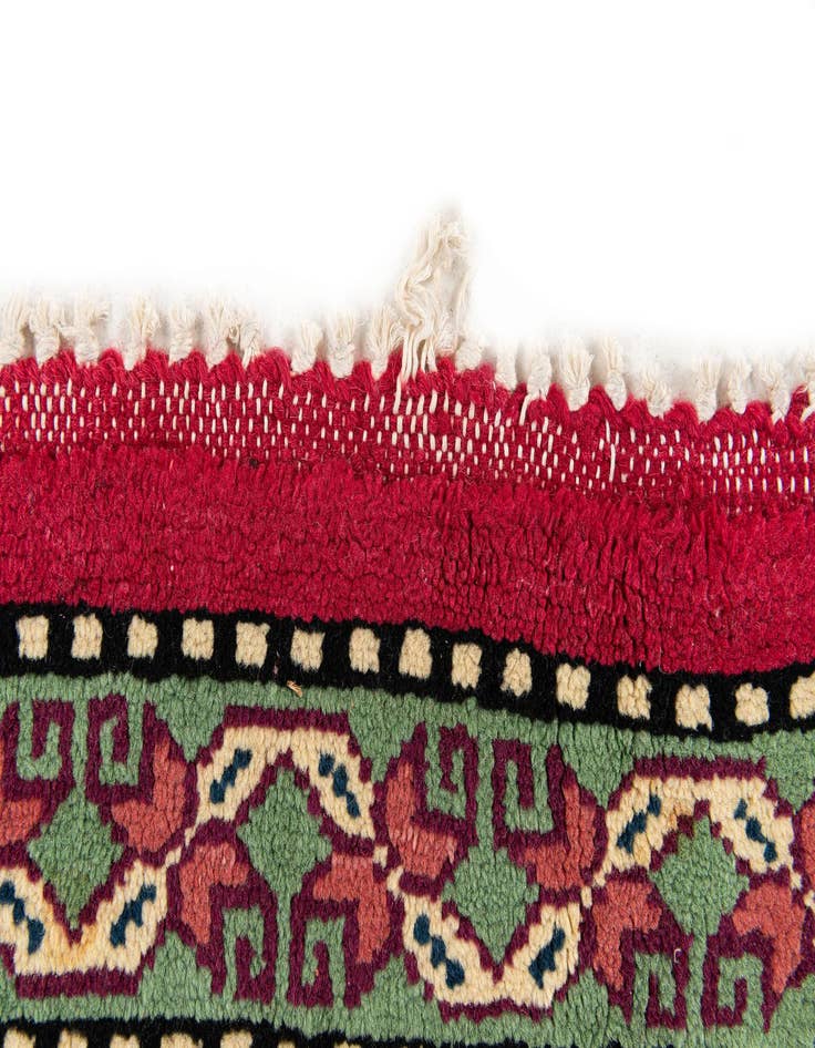 Detail image of  6' 11 x 9' 4  Hand Knotted Moroccan Wool Rug