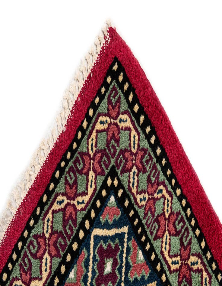 Detail image of  6' 11 x 9' 4  Hand Knotted Moroccan Wool Rug