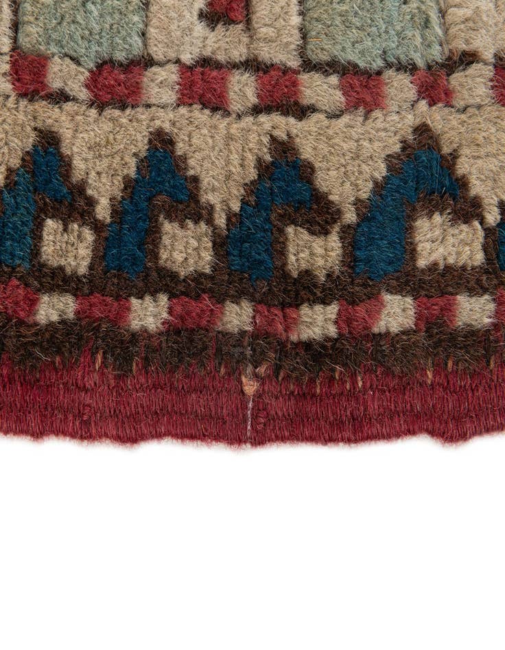 Detail image of  4' 5 x 6' 3  Hand Knotted Moroccan Wool Rug