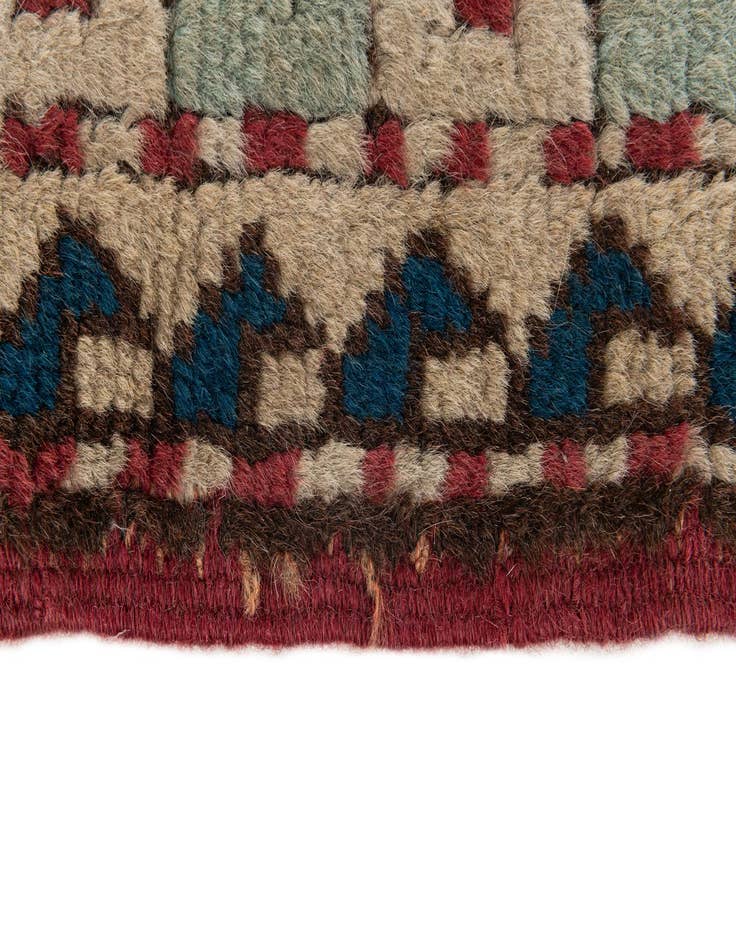 Detail image of  4' 5 x 6' 3  Hand Knotted Moroccan Wool Rug