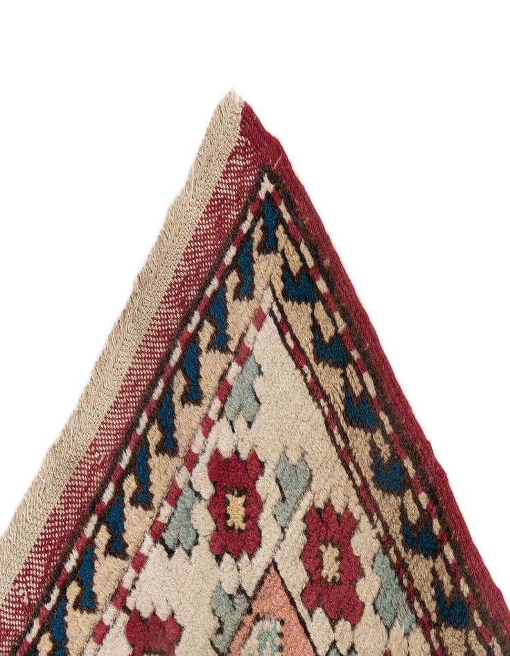 Detail image of  4' 5 x 6' 3  Hand Knotted Moroccan Wool Rug