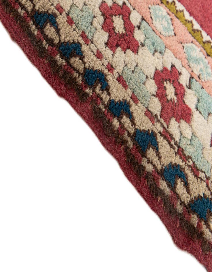 Detail image of  4' 5 x 6' 3  Hand Knotted Moroccan Wool Rug