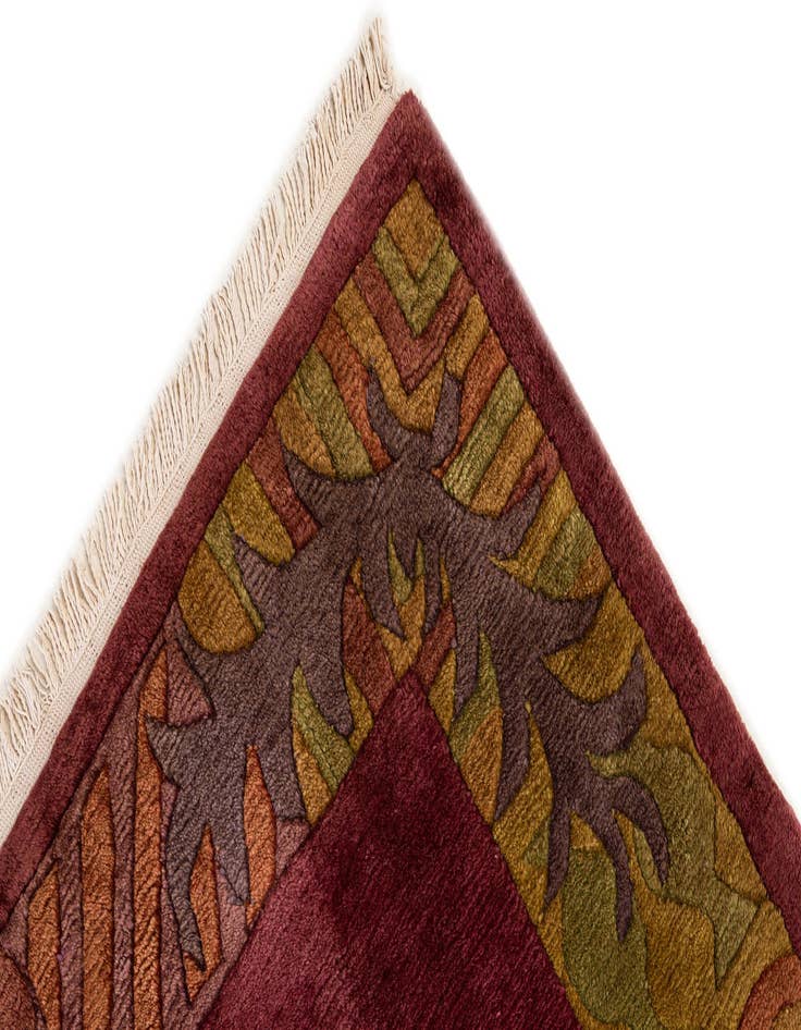 Detail image of  6' 8 x 8' 2  Hand Knotted Nepal Wool Rug