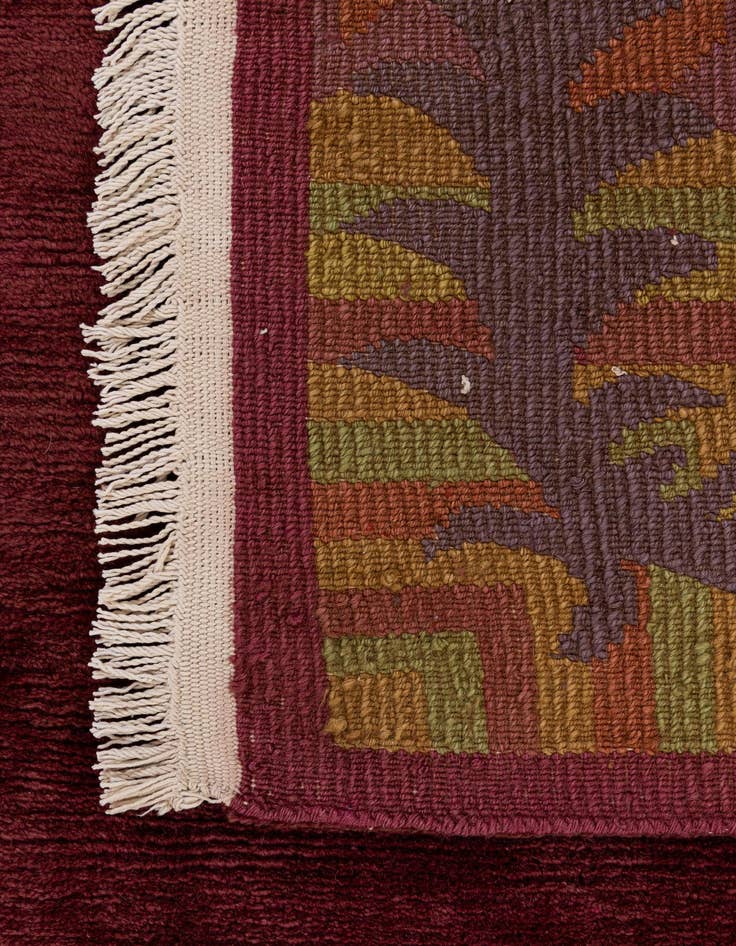 Detail image of  6' 8 x 8' 2  Hand Knotted Nepal Wool Rug