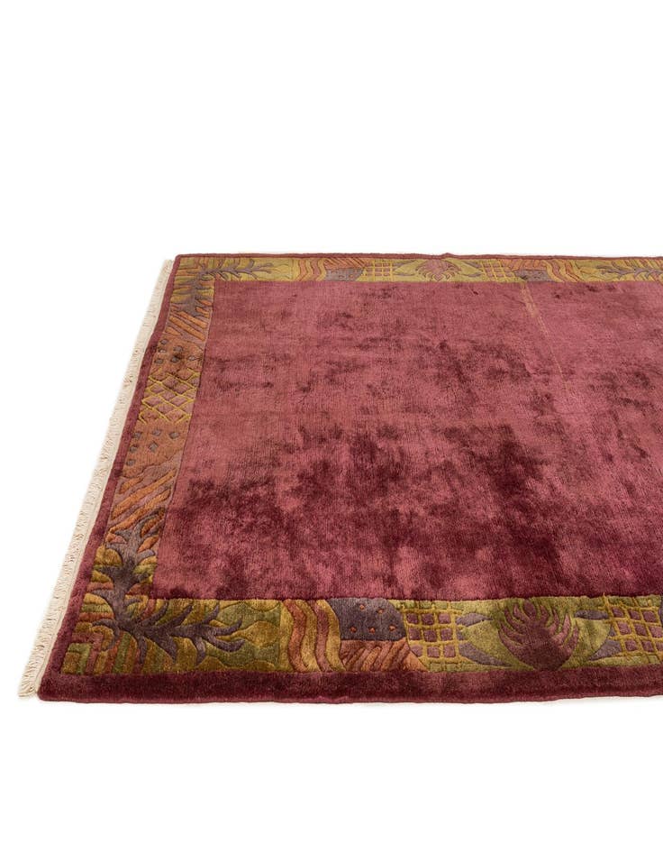 Detail image of  6' 8 x 8' 2  Hand Knotted Nepal Wool Rug