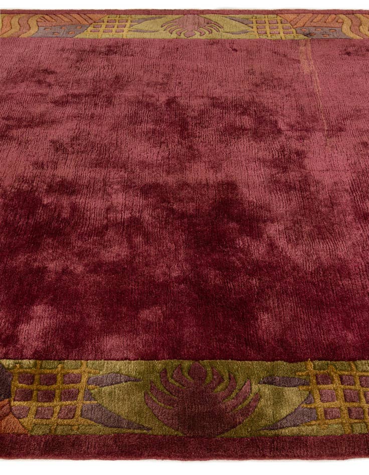 Detail image of  6' 8 x 8' 2  Hand Knotted Nepal Wool Rug