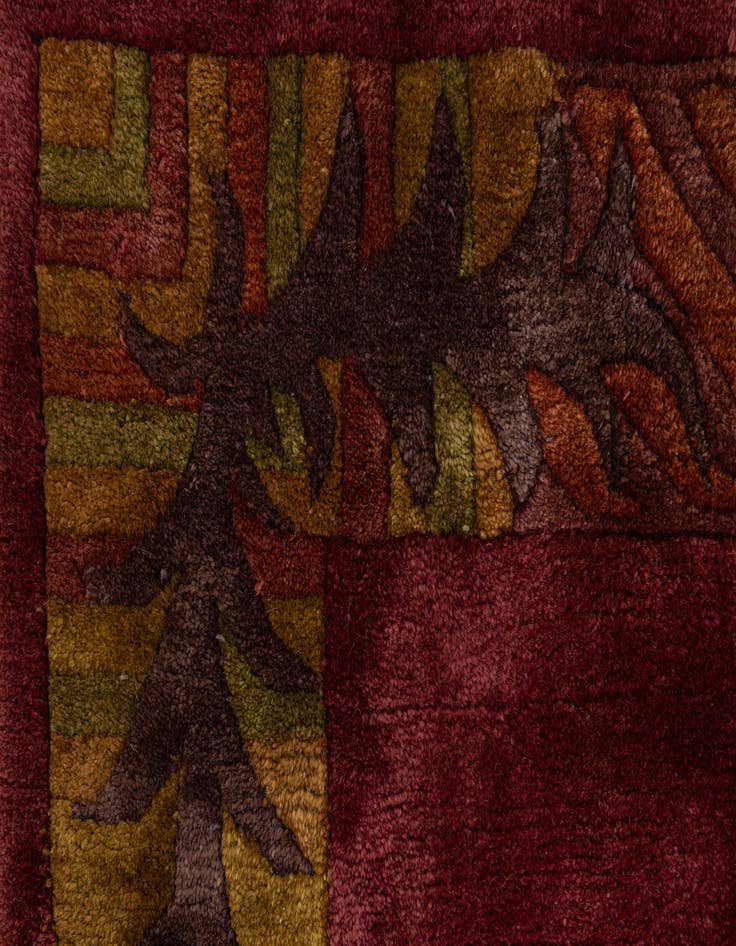 Detail image of  6' 8 x 8' 2  Hand Knotted Nepal Wool Rug