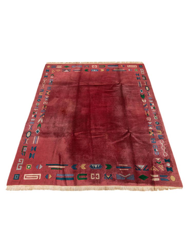 Detail image of  7' 3 x 9' 2  Hand Knotted Nepal Wool Rug