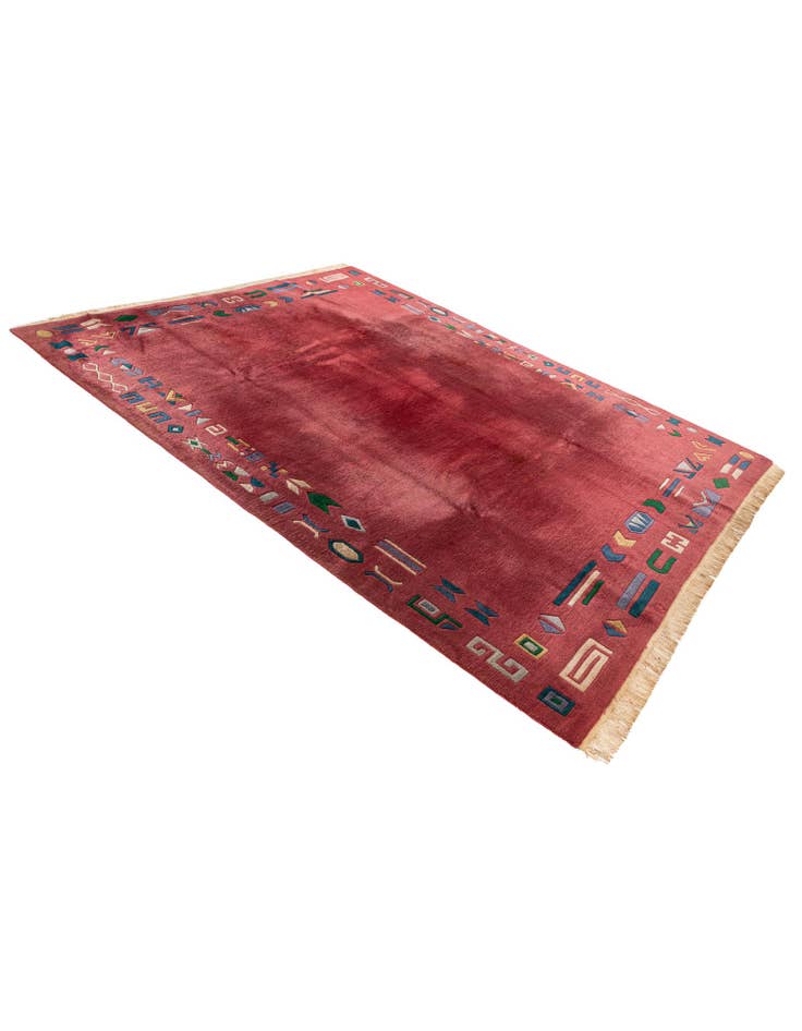 Detail image of  7' 3 x 9' 2  Hand Knotted Nepal Wool Rug