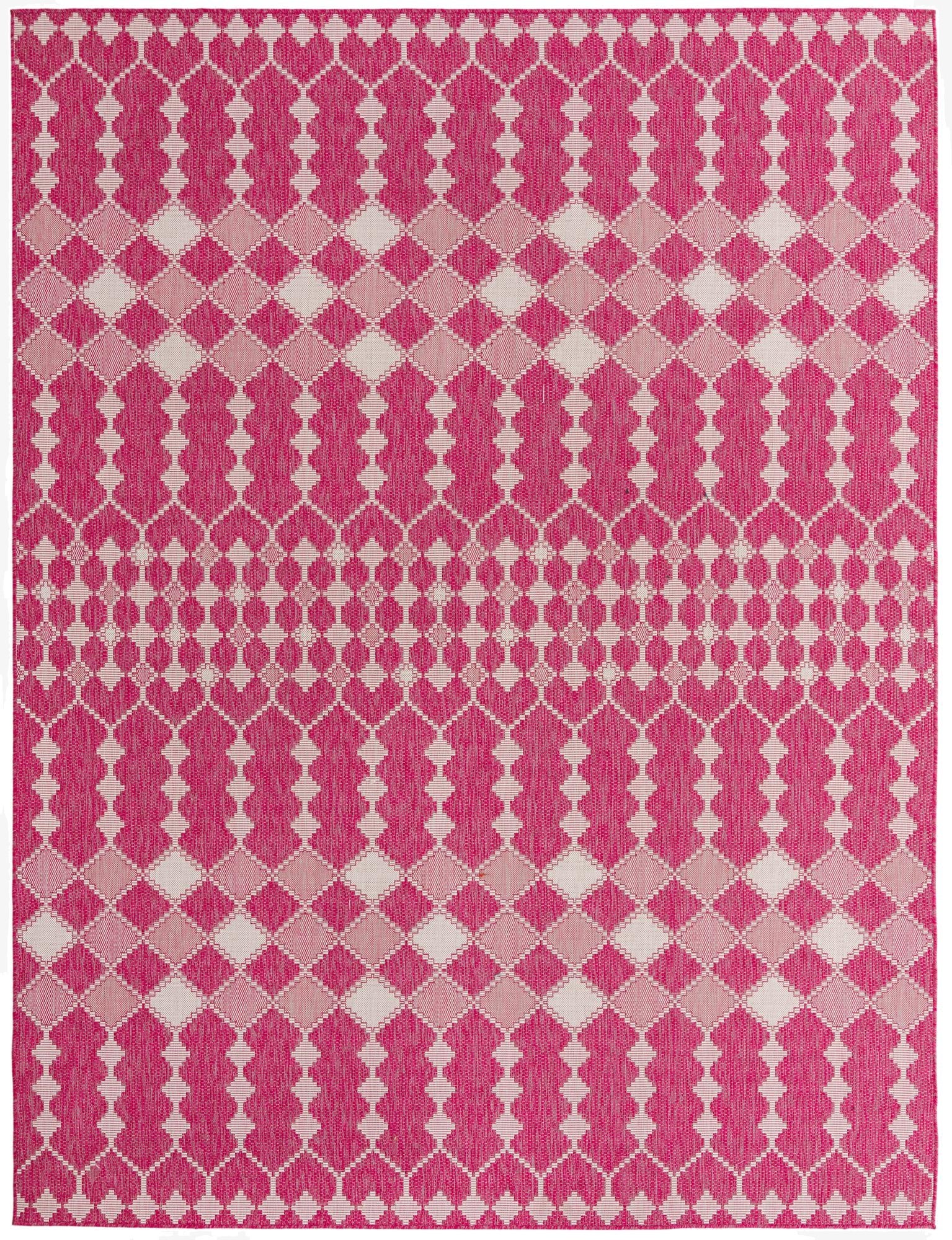  9' x 12'  Washable Lattice Indoor / Outdoor Rug