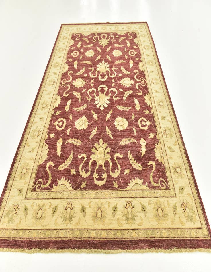 Detail image of  6' 6 x 9' 9  Hand Knotted Peshawar Ziegler Rug