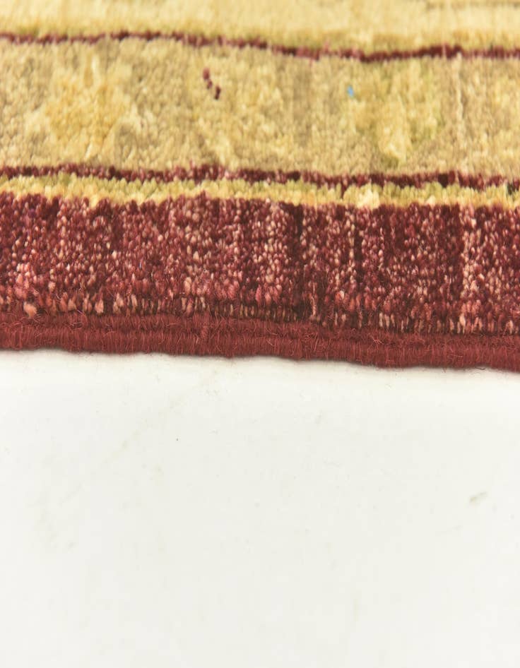 Detail image of  6' 6 x 9' 9  Hand Knotted Peshawar Ziegler Rug