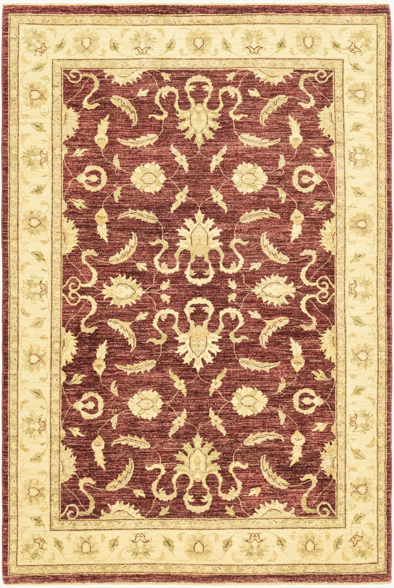  6' 6 x 9' 9  Hand Knotted Peshawar Ziegler Rug