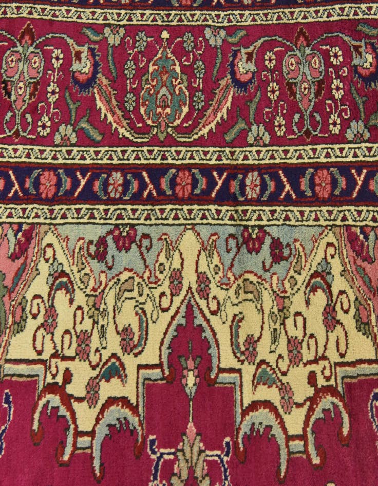 Detail image of  9' 9 x 12' 10  Hand Knotted Tabriz Persian Wool Rug