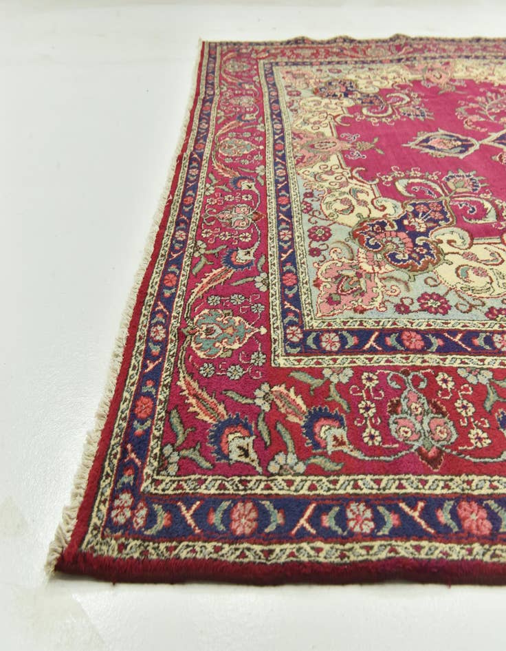 Detail image of  9' 9 x 12' 10  Hand Knotted Tabriz Persian Wool Rug