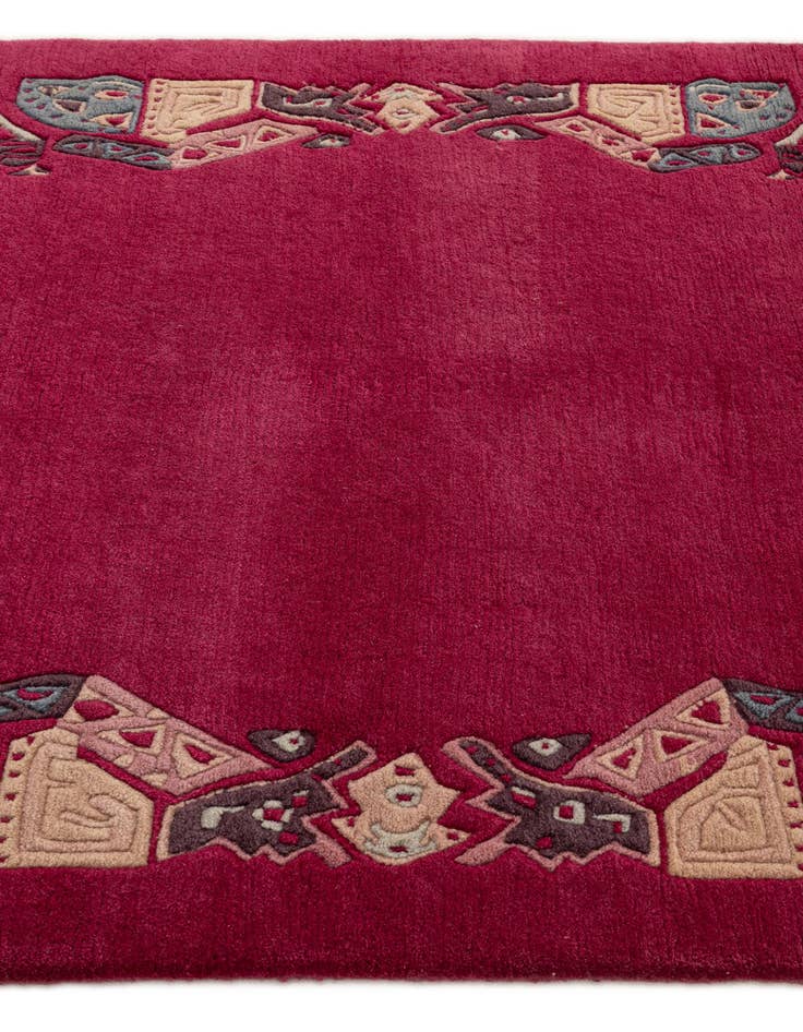 Detail image of  4' 1 x 6'  Hand Knotted Tibet Wool Rug