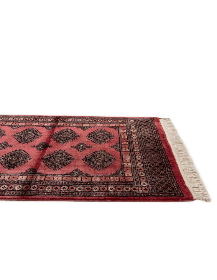 Detail image of  4' 2 x 6' 3  Hand Knotted Torkaman Persian Wool Rug