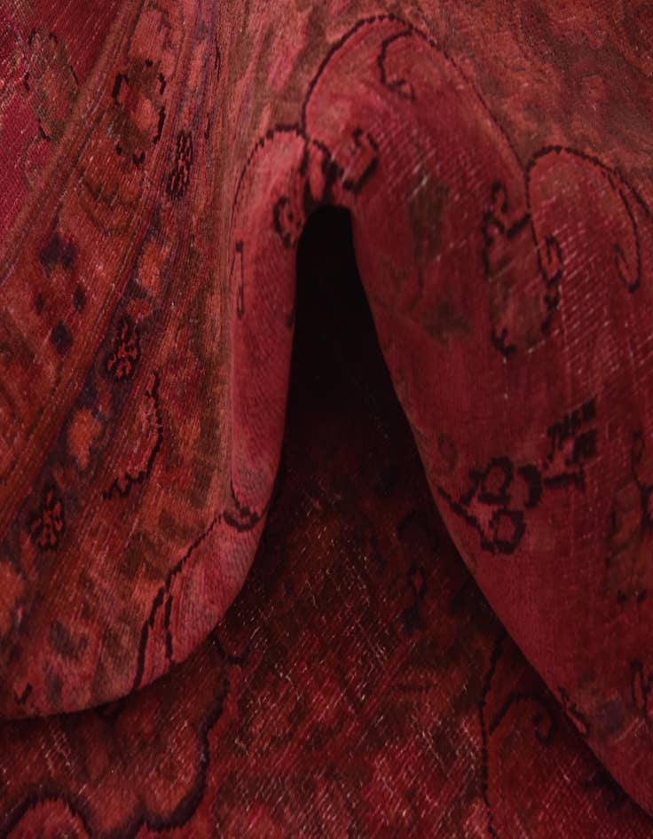 Detail image of  5' 10 x 8' 10  Hand Knotted Ultra Vintage Persian Wool Rug